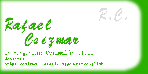 rafael csizmar business card